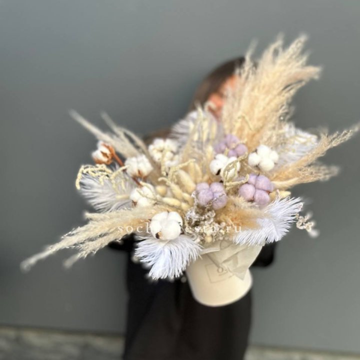 Авторский бокс с сухоцветами №3 в Кемерово