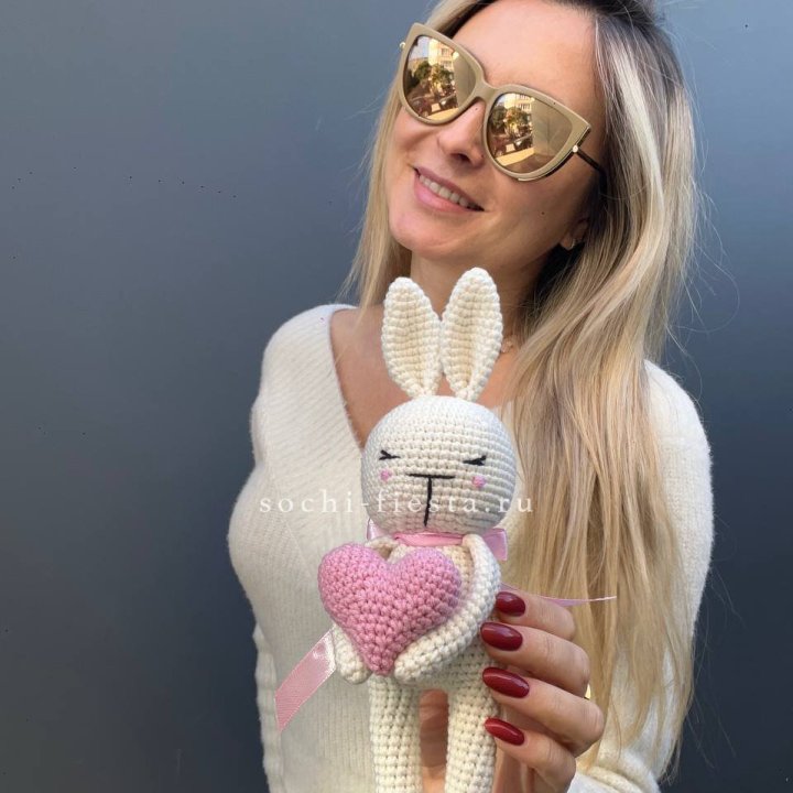 Зайка с сердцем ручной работы в Кемерово