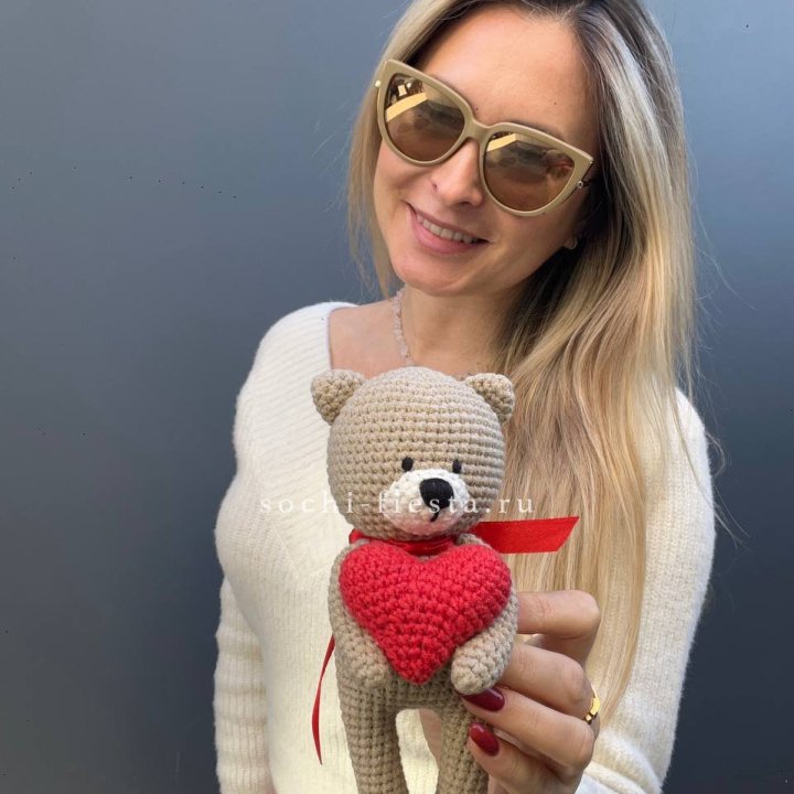 Мишка с сердцем ручной работы в Кемерово