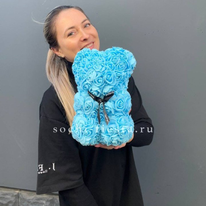 Игрушка медведь голубая в Кемерово