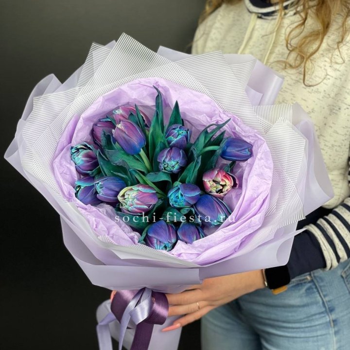 Букет тюльпанов "Пандора" в Кемерово