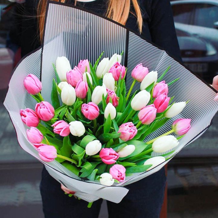 29 тюльпанов микс в Кемерово