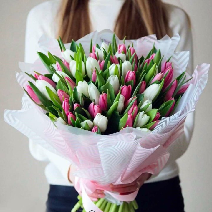 Букет тюльпанов "Лолита" в Кемерово