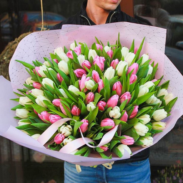 101 тюльпан микс в Кемерово